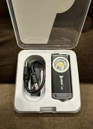 Міні-ліхтарик wuben g2, ліхтарик-брелок, кишеньковий акумуляторний ліхтарик, акумуляторний, led, 500 люменів, чорний2 фото