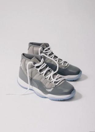 Кроссовки jordan 11 cool grey1 фото