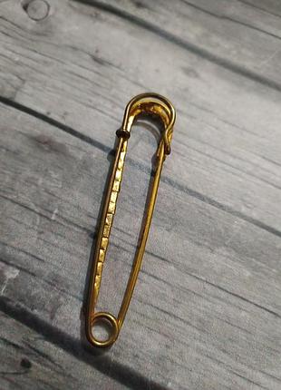 Винтечная брошь заколка металл кристаллы