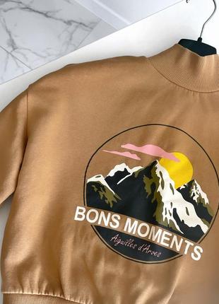 Стильный и удобный свитшот кофта толстовка свитер худи h&m bons moments2 фото