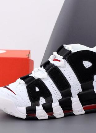 Женские кроссовки nike air more uptempo white black 37-38-39-40-41