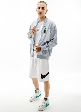 Мужская куртка nike m nsw hybrid pk tracktop  серый m (7dfb1626-043 m)