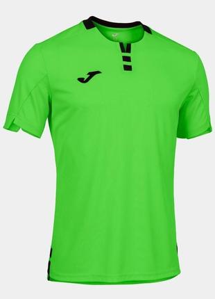 Футболка  joma gold iv short sleeve t-shirt fluor green black зеленый,черный s 102766.021 s