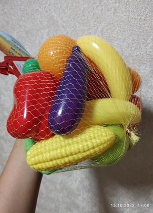 Овощи и фрукты набор игрушечный