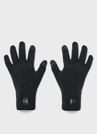 Перчатки under armour ua halftime gloves черный, серый муж s/m 1373157-001  s/m