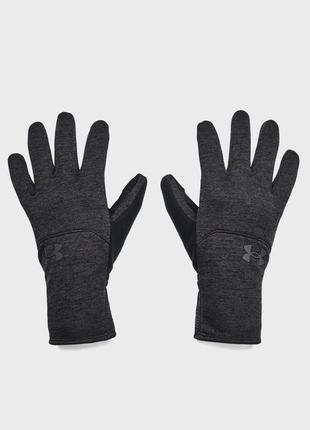 Перчатки under armour ua storm fleece gloves черный муж lg 1365958-001 l