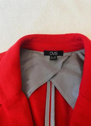 Пиджак женский красного цвета м-l3 фото