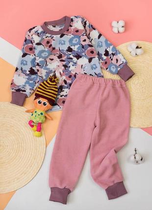 Флисовая пижама для малышей, фленсовая пижама для малишей6 фото