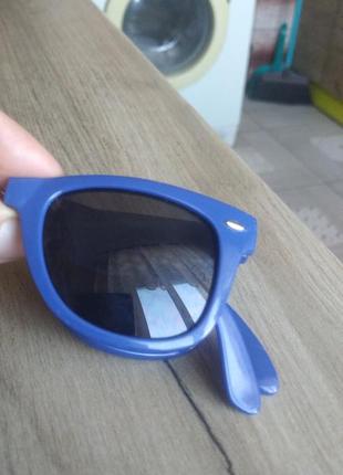 Складные очки в синей оправе унисекс4 фото