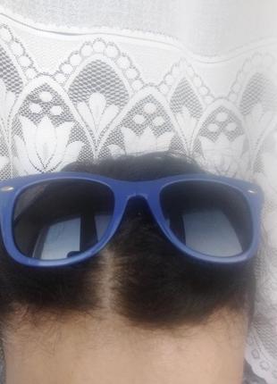 Складные очки в синей оправе унисекс8 фото