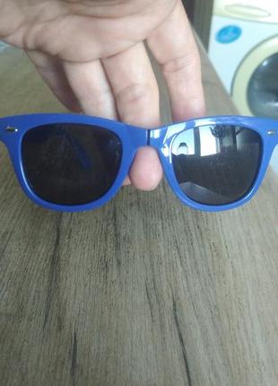 Складные очки в синей оправе унисекс2 фото