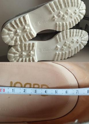 Туфли лоферы gabor (6 1/2/40,5) из натуральной кожи10 фото