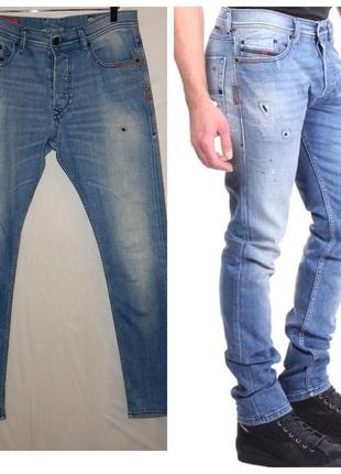 Джинсы diesel tepphar 084fd slim carrot jeans blue men2 фото