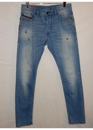 Джинсы diesel tepphar 084fd slim carrot jeans blue men5 фото