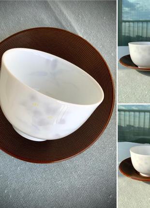 Тарелка набор япония чашка фарфор синий7 фото