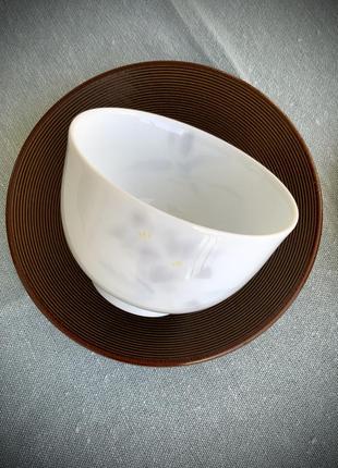 Тарелка набор япония чашка фарфор синий2 фото
