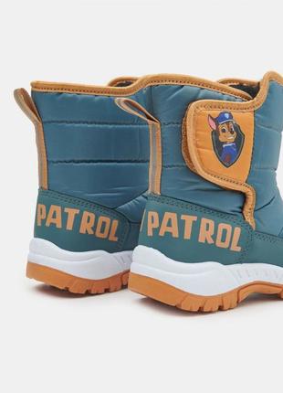 Теплі зимові чоботи дутики "щенячий патруль" 🐶4 фото
