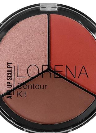 Lorena beauty палетка для контуринга 3в1 contour kit 05