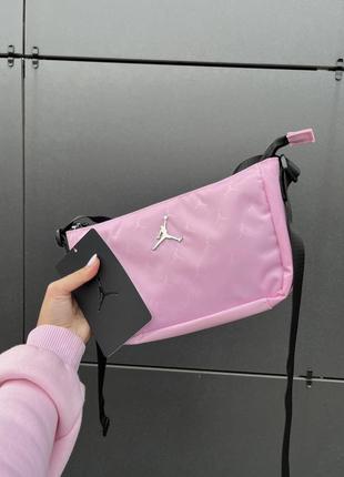 Оригінальні сумочки jordan в кольорах black та arctic pink4 фото