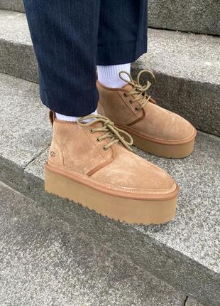 Угги ugg neumel platform chestnut