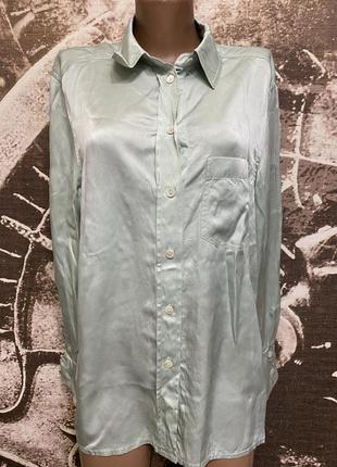 Японська шовкова блуза сорочка laurel escada
