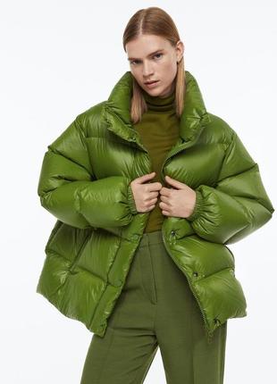 Натуральний пуховик пуфер h&m premium 1111186002