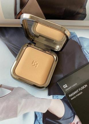 Матуюча пудра Kiko radiant fusion pressed powder 02