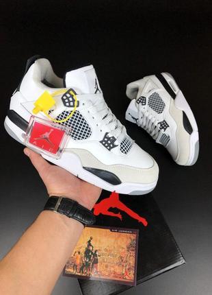 Зимние мужские кроссовки на меху в стиле nike air jordan 4 retro 🆕 зимние джорданы