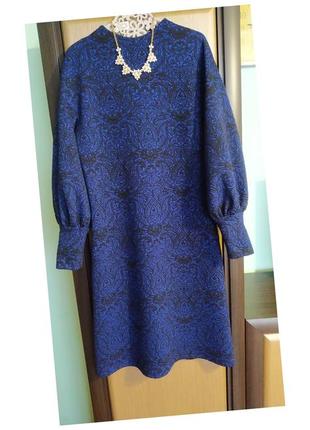 Платье из жакардового трикотажа 👜👢👗🧣🧤🌹