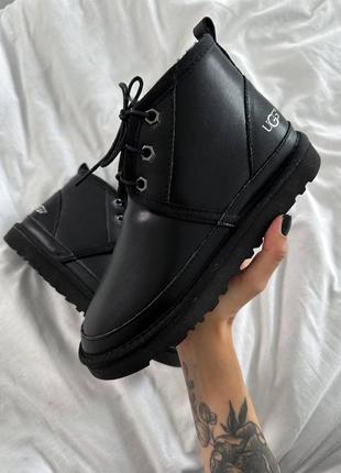 Ugg neumel “leather black”