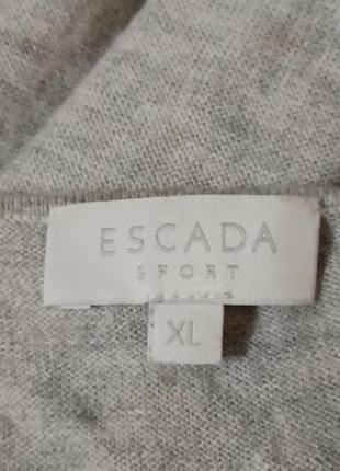 Брендовый тоненький свитер р.xl от escada sport оверсайз, нюанс, меланж4 фото