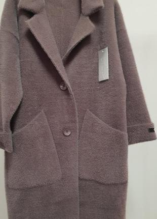 Пальто жіноче альпака (рр 50-56) капучіно2 фото