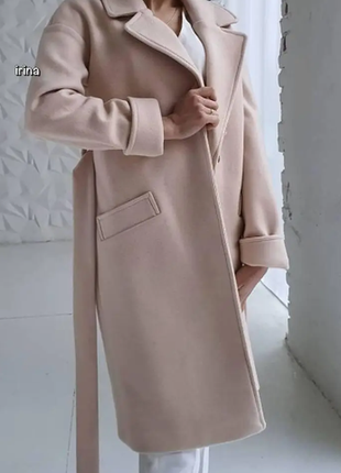 Пальто женское кашемир на подкладке 4 цвета s-m; l-xl  sin1047-360sве1 фото