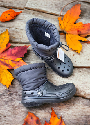 Зимові чоботи crocs м4w6 j6-w8