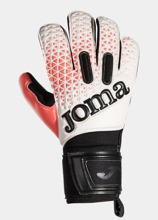 Вратарские перчатки joma premier goalkeeper gloves white black fluor coral белый 10 401195.201 10