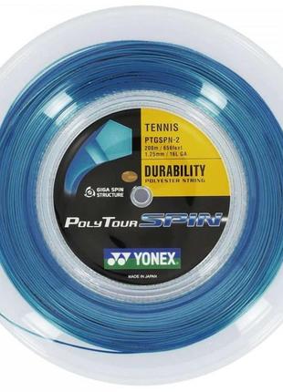 Бобіна  yonex poly tour spin blue 200m.1,25mm ptgsp-200