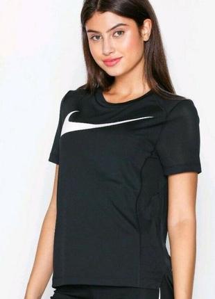 Nike w nk dry miler top ss hbr футболка