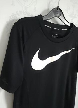 Nike w nk dry miler top ss hbr футболка5 фото