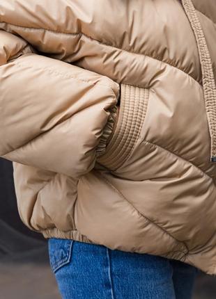 Куртка зимова жіноча (рр 42-50) к-286 кемел5 фото