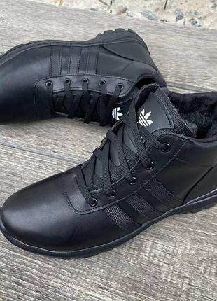 Мужские кожаные зимние кроссовки adidas4 фото