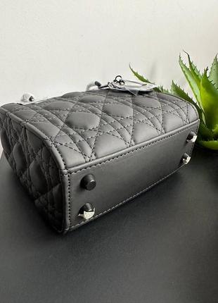 Женская сумка кристиан диор черная christian dior lady mini black