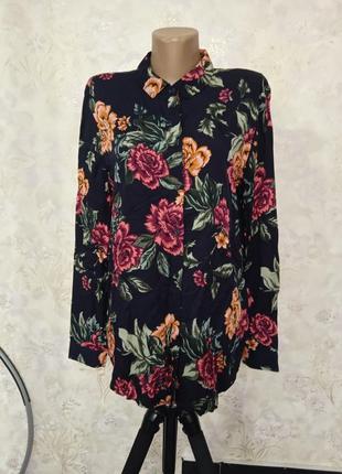 Блузка квітковий принт