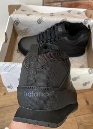 Мужские кроссовки с мехом new balance 754 black хутро8 фото