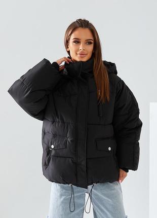 Женская куртка зимняя высокого качества наполнитель холлофайбер1 фото