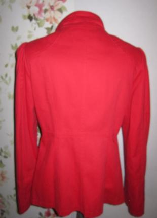 Красный двубортный жакет куртка4 фото