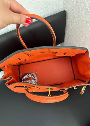 Женская сумка эрмес оранжевая hermes orange6 фото