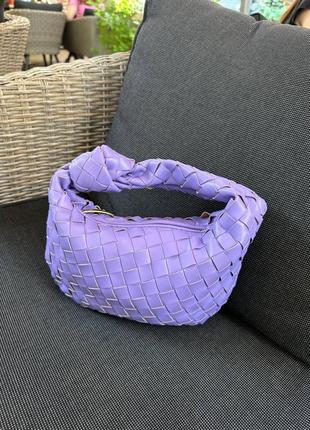 Жіноча сумка боттега венета синя bottega veneta blue