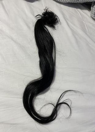 Натуральные волосы для наращивания, чёрные волосы для наращивания, волосы славянка