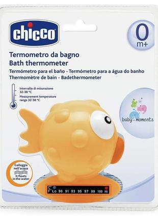 Іграшка-термометр для ванни «рибка» chicco, жовтий1 фото