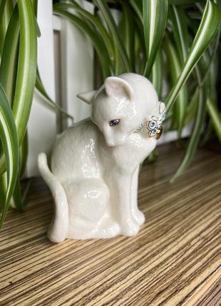 Фарфоровая статуэтка кот lenox8 фото
